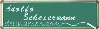 Adolfo Scheiermann Visitenkarte